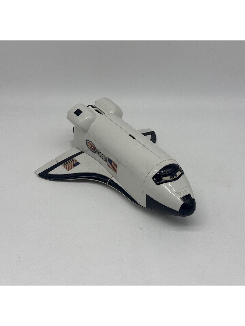 Disney Pixar Cars 2 Roger Space Shuttle Toy 2011 Mattel NASCA NASA Style
